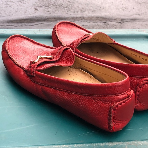 Cole Haan Nik. Air System Women's Red Leather Slip On Shoes Size 7B - Picture 8 of 13